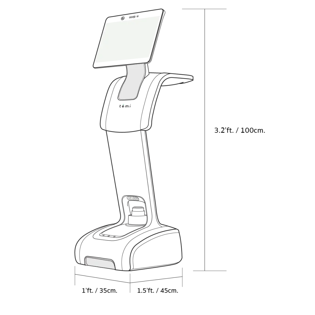 Robot temiV3 Dimension