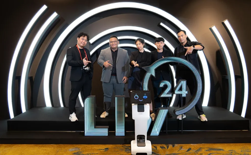 temi V3 joins LIV-24 launch event, elevating AI safety in factories 2024