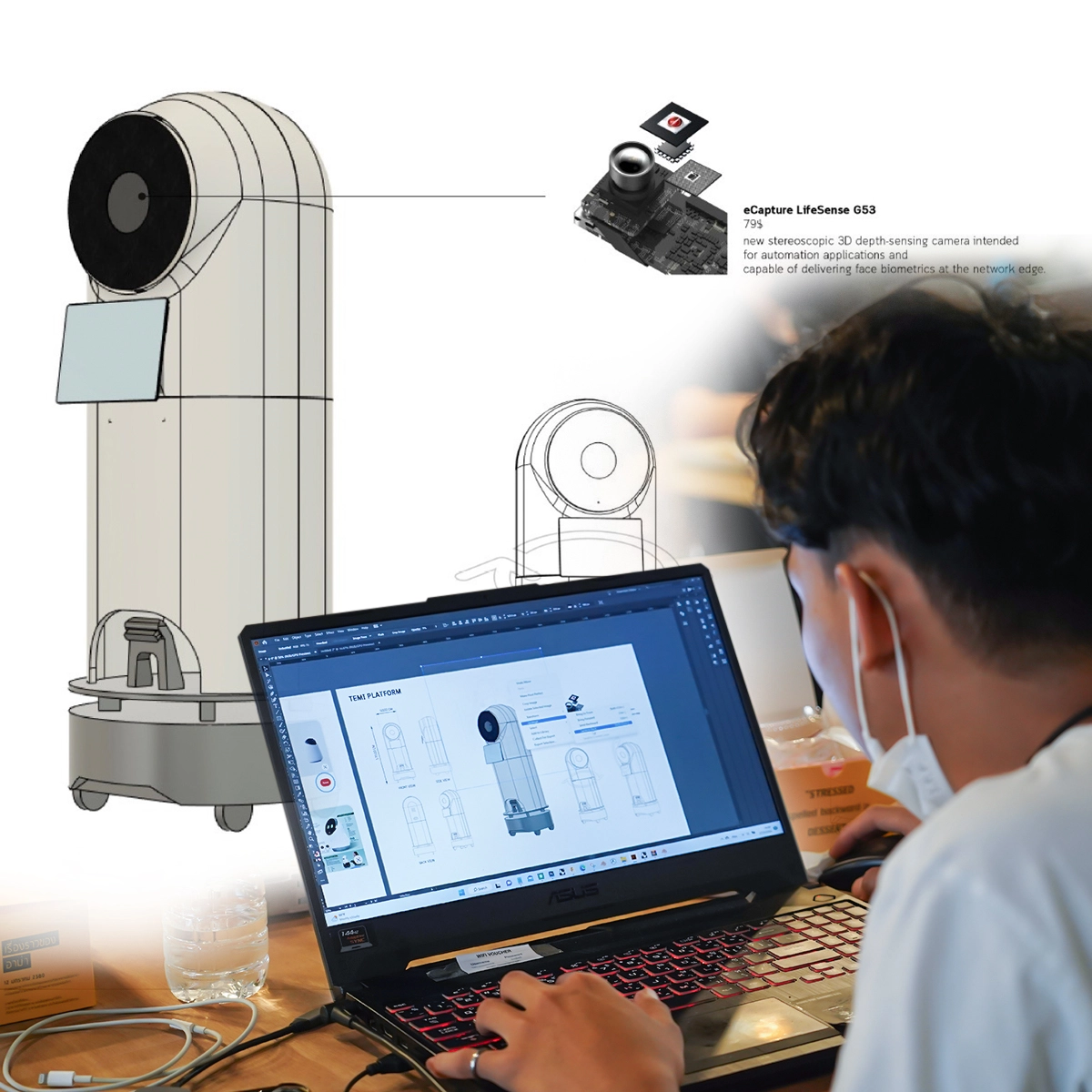 temi Platform หุ่นยนต์เพื่อการปรับแต่ง หุ่นยนต์เอนกประสงค์
